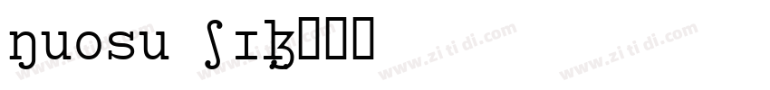 Nuosu SIL字体转换